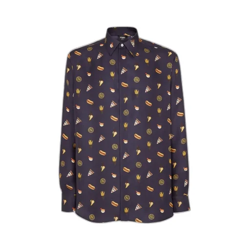 Fendilicious Printed Silk Shirt