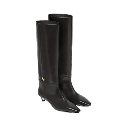 Ffold Low Heeled Boots