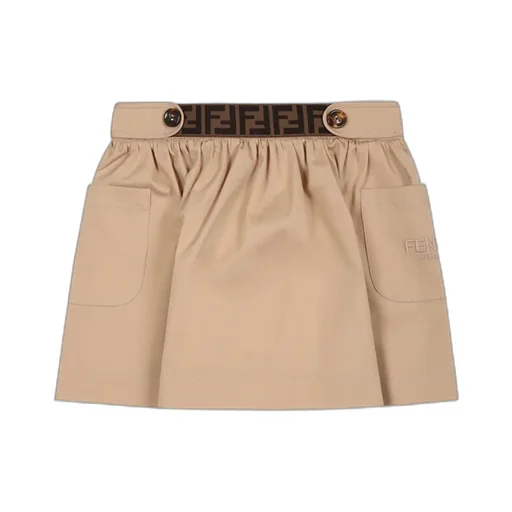 Logo-Waistband Skirt