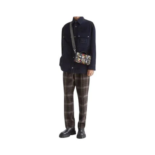 Collared Button-Up Corduroy Blouson