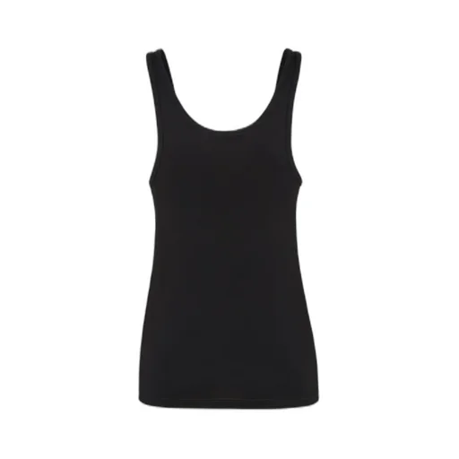 Logo Plaque Ribbon Detailed Tank Top