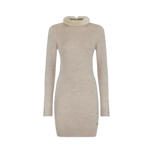 Long Sleeved Cut-Out Detailed Dress