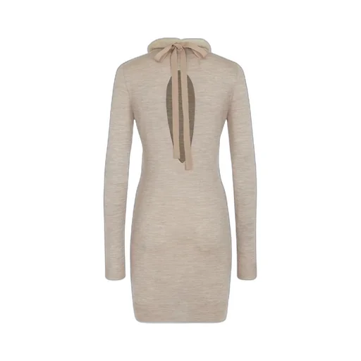 Long Sleeved Cut-Out Detailed Dress