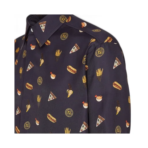 Fendilicious Printed Silk Shirt