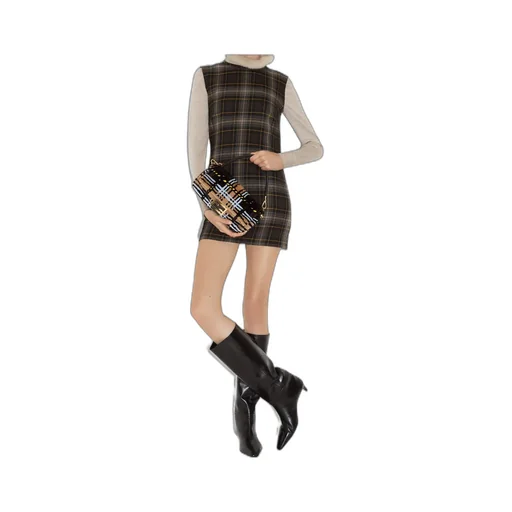 Long Sleeved Cut-Out Detailed Dress