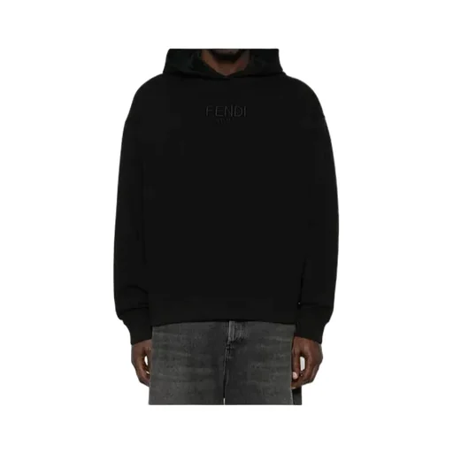 Logo Embroidered Long Sleeved Hoodie