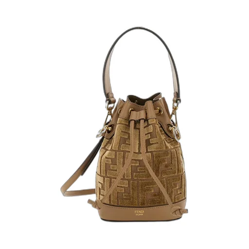 Mon Tresor Logo Detailed Bucket Bag