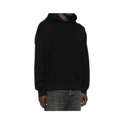 Logo Embroidered Long Sleeved Hoodie
