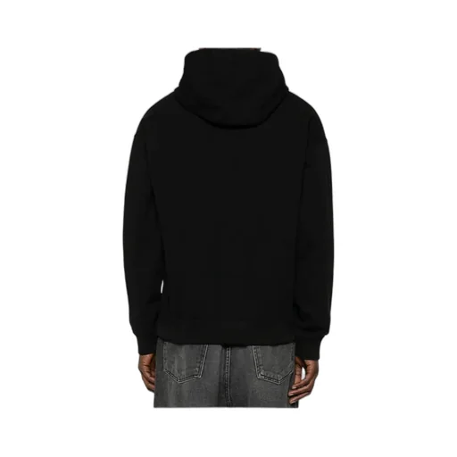 Logo Embroidered Long Sleeved Hoodie