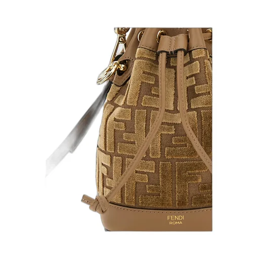 Mon Tresor Logo Detailed Bucket Bag