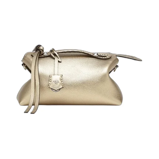 Champagne-Coloured Selleria Bag With 192 Hand-Sewn Topstitches