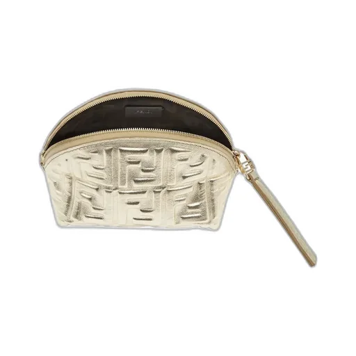 Baguette Monogrammed Metallic Small Toiletry Case