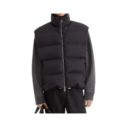 High-Neck Zipped Gilet