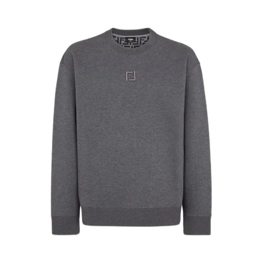 Ff Embroidered Crewneck Sweatshirt