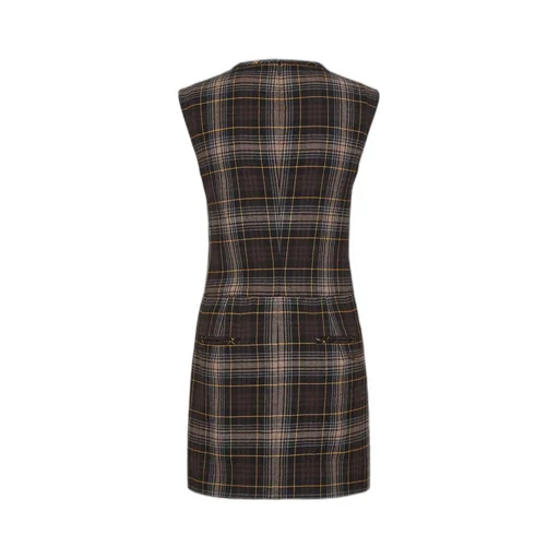 Tartan Sleeveless Mini Dress