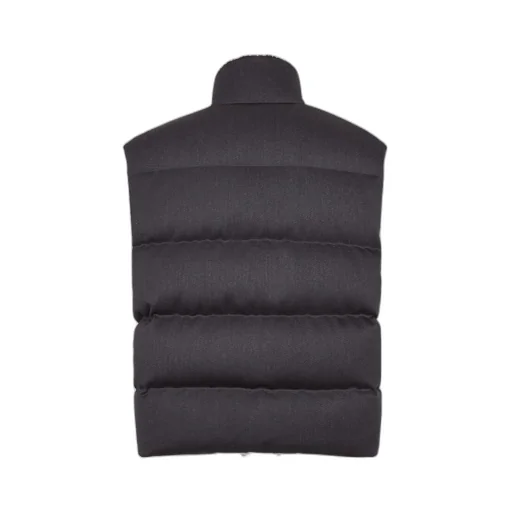 High-Neck Zipped Gilet