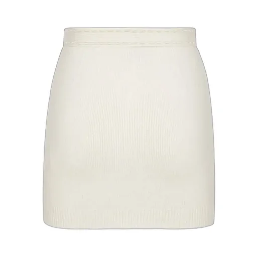 Ribbed-Knit Mini Skirt