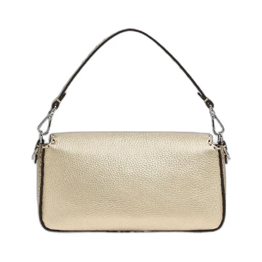 Topstitches Ff Buckled Baguette Bag