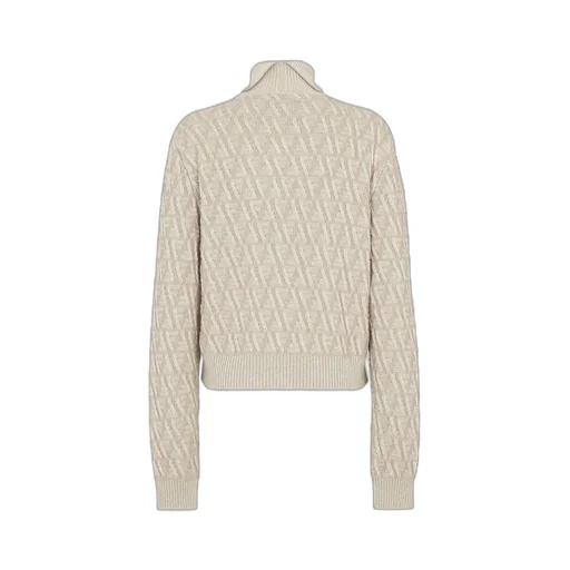 Ff Motif Turtleneck Knit Jumper