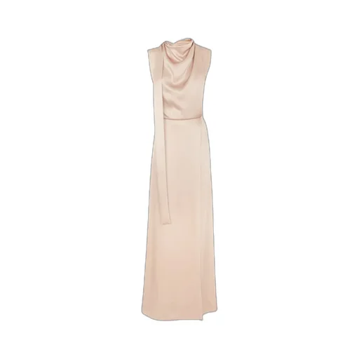 Tied-Bow Sleeveless Maxi Dress