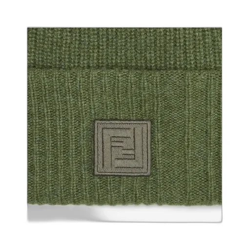 Logo Patch Ribbed Beanie