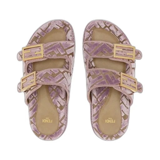 Ff Jacquard Slip-On Slides