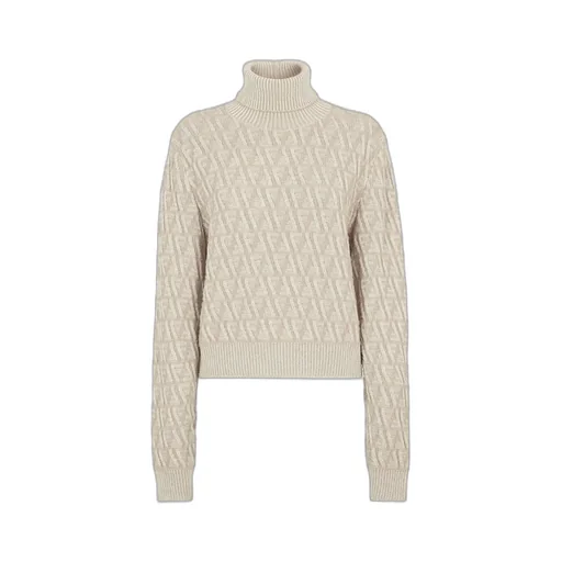 Ff Motif Turtleneck Knit Jumper