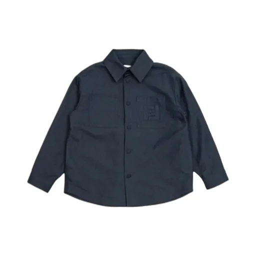 Logo Embroidered Curved Hem Shirt
