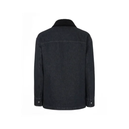 Logo Detailed Long Sleeved Denim Jacket