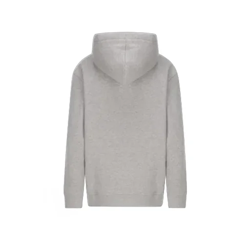 Logo Embroidered Zip-Up Drawstring Hoodie