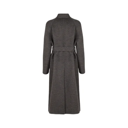 Double-Breasted Belted Midi Coat
