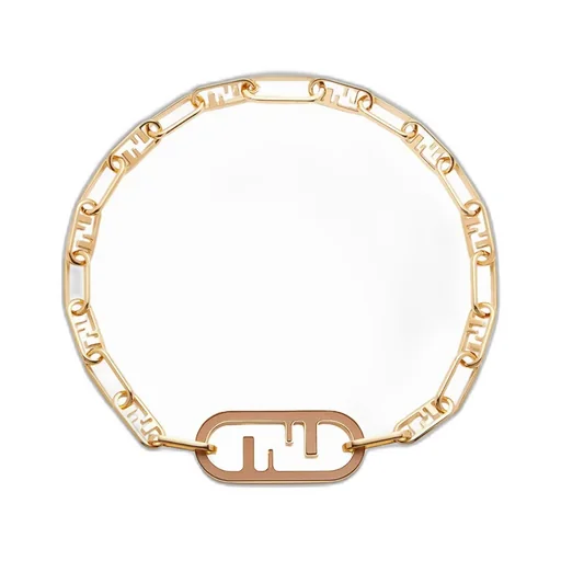 Fendi O'lock Mesh And Oval Clip Choker