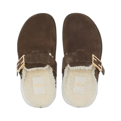 Fendi Feel Round Toe Slippers