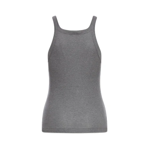Logo Embroidered Sleeveless Top