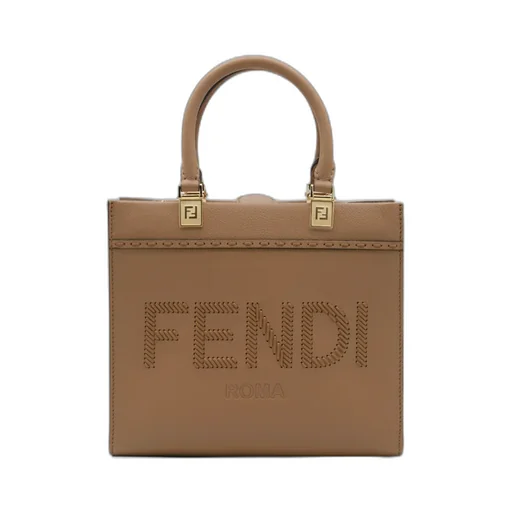 Sunshine Lace-Up Logo Small Top Handle Bag