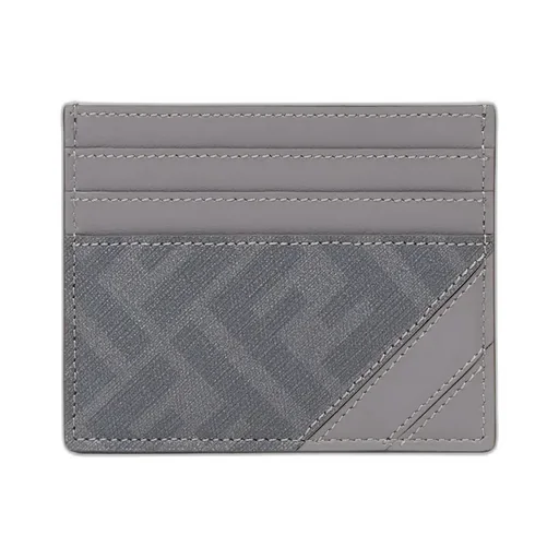 Diagonal Ff Printed Card Holder