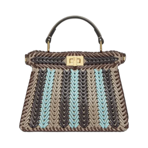 Multicolour Interlaced Leather Bag