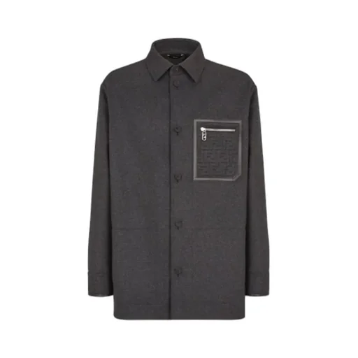 Logo Detailed Collared Jacket