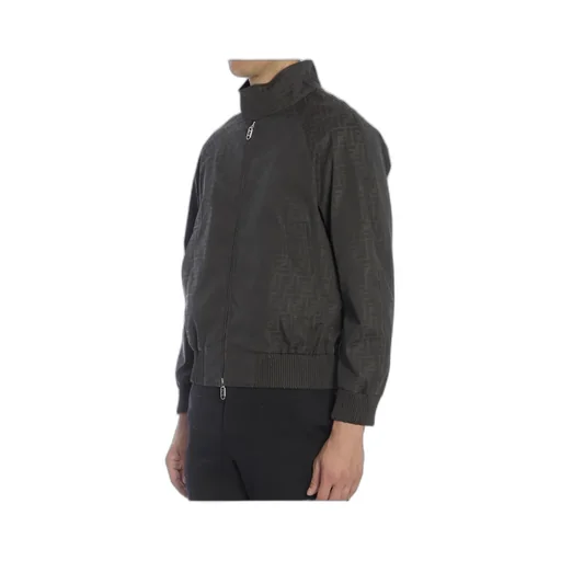 Monogrammed Zip-Up Jacket