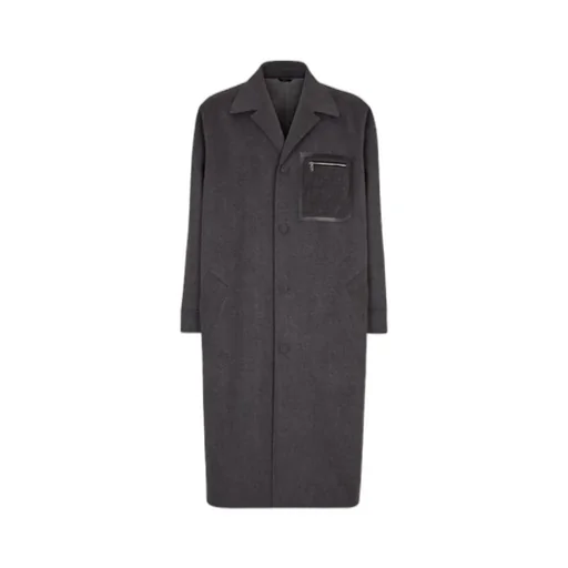 Ff Motif Felted Coat