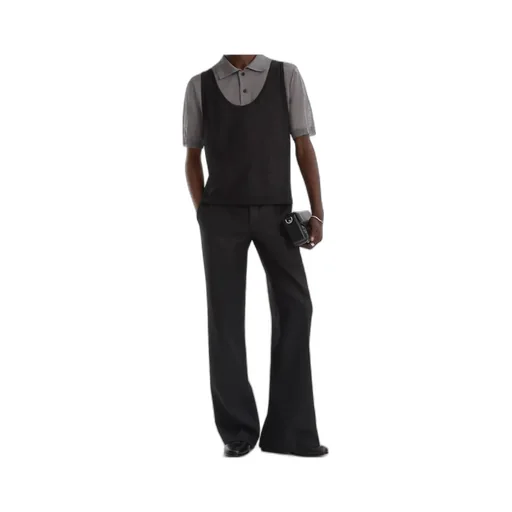 Trousers With Metallic Yarn