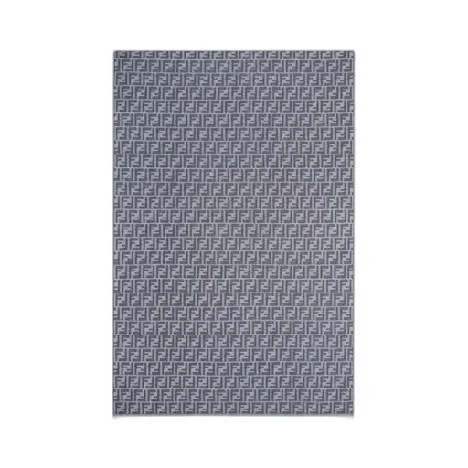 Ff Jacquard Frayed-Edge Scarf