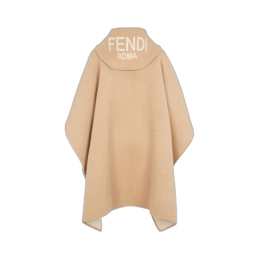 Logo Embroidered Cape Jacket