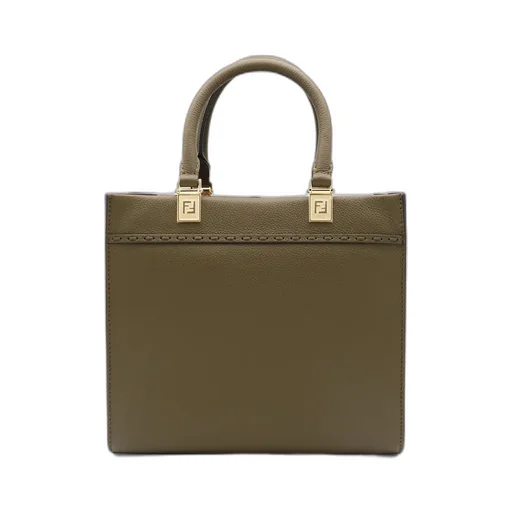 Logo Detailled Top Handle Bag
