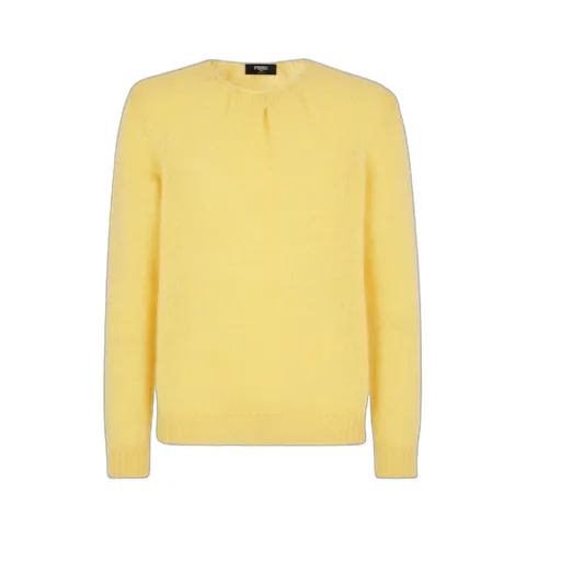Long Sleeved Crewneck Knitted Jumper
