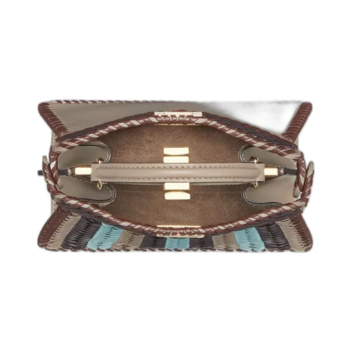 Multicolour Interlaced Leather Bag