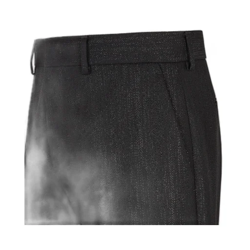 Trousers With Metallic Yarn