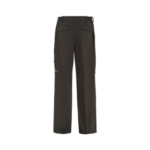Logo Patch Straight-Leg Trousers