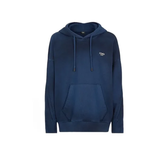Logo Lettering Drawstring Hoodie