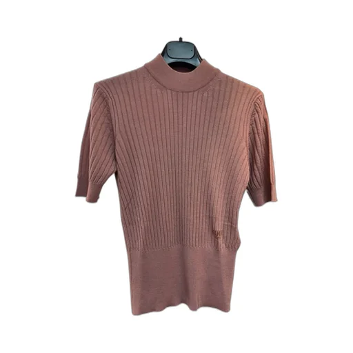 Ribbed High-Neck Sweater